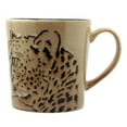 thumbnail image 3 of Glazed Stoneware Wildlife Safari Cheetah Print 16oz Ceramic Mug Coffee Cup, 3 of 7
