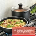 thumbnail image 5 of T-fal Comfort Titanium Nonstick Cookware, Sauce Pan, 3 quart, Black, 5 of 11