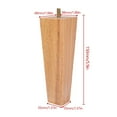 thumbnail image 2 of Tcwhniev Wooden Furniture Legs 6/15/20cm, 20cm Height Solid Wood Sofa Legs, Brown, 4-pieces, 2 of 11