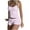 ZA-Pink-womens nightgowns sleepshirts, variant on Wiyuqeen Pajamas for Women Set Two Piece Sleeveless Crop Top and Shorts Cute Striped Print Lounge Cami Pj Set Sleepwear Loungewear