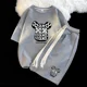 thumbnail image 5 of Traje de moda coreana para hombre, con estampado de gofres, camiseta de manga corta y pantalones cortos, conjuntos de ropa deportiva para hombre, chándal para correr, conjunto de 2 piezas, trajes esta, 5 of 5