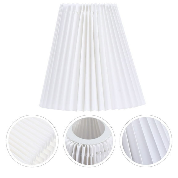 COOPHYA Cloth Lampshade for Table Lamp 1Pcs White 9.4X9.4X6.3in Round Shape No Dazzling