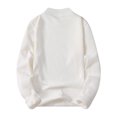 thumbnail image 3 of Men's Mock Neck Sweatshirt Solid Color Pullover Top with Ribbed Trim Relaxed Fit Fall Casual Sweatshirts, 3 of 4