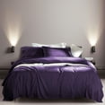 thumbnail image 4 of Juego de sábanas SONORO KATE de microfibra supersuave, color morado, doble, 4 of 7