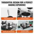 thumbnail image 3 of KFFKFF Double Head Commercial Waffle Maker, Round Belgian Waffle Cooking Device, 2460W, Non-Stick, with Temperature and Timer Settings, Ideal for Cafes, Bakeries, Snack Shops, and Home Use, 3 of 9