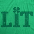 thumbnail image 2 of Mens Lit Shamrock T Shirt Funny Day Drinking Saint Patricks Day St Patty Tee Graphic Tees, 2 of 9