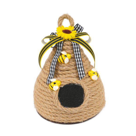 KLKCMS Farmhouse Bee Tiered Tray Decor Spring Summer Honeybee Decorations for Party L