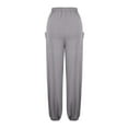 thumbnail image 6 of AherBiu Casual Pants for Women Drawstring Elastic High Waisted Loose Fitted Pajamas Sweatpants with Pockets, 6 of 7