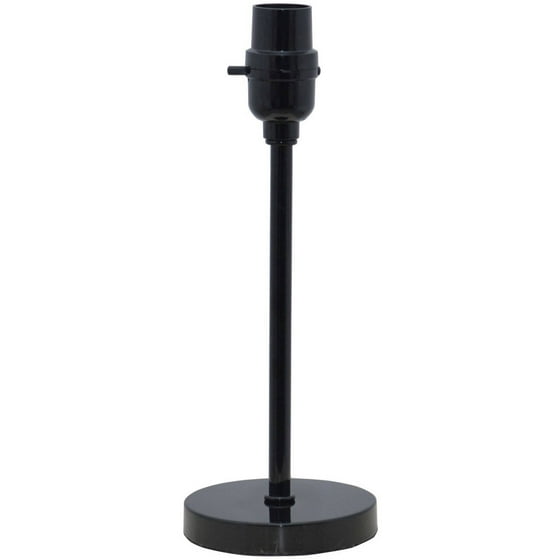 Mainstays 11" Stick Accent Lamp Base, Black Metal Finish