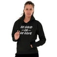 thumbnail image 3 of Be Good or Gone Sassy Attitude Unisex Plus Fleece Graphic Hoodie Brisco Brands 2X, 3 of 5