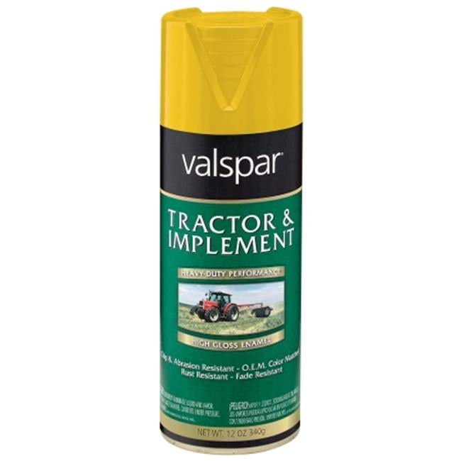 Valspar Brand 18533906 SP 12 Oz John Deere Yellow Tractor & Implement