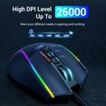 thumbnail image 3 of Ratón para juegos Redragon Optical Sensor 26,000 DPI con cable RGB, 3 of 9