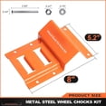 thumbnail image 3 of Wheel Chock Tie Down Kit, Trailer Tie Down Strap Kit,  Trailer Tie Down System for UTV, ATV, Mower, , 4- Kit (Orange), 3 of 7
