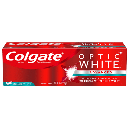 Colgate Optic White Whitening Toothpaste, Enamel - 3.5