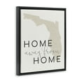 thumbnail image 3 of Stupell Industries Home Sweet Florida Typography Town & City Painting Black Floater Framed Canvas Art Print Wall Art, 17 x 21, 3 of 9
