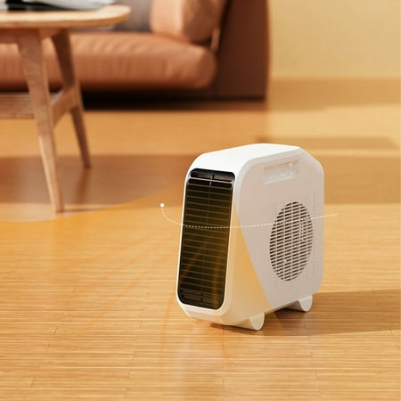 

dvypyn Portable Heater Electric Heater For Bedroom Office And Indoor Use Indoor Portable Electric Heater With Thermostat 2 Heating Modes White