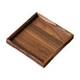 thumbnail image 2 of Steadline Square Wooden Tea Serving Tray with Dry Brewing Feature - Versatile Storage Tray for Tea Ceremony and Home Use, 2 of 6