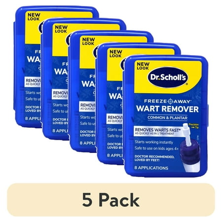 (5 pack) Dr. Scholl's Freeze Away Wart Remover, 8 Treatments