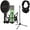 Green, variant on Rode Signature Series NT1 Cardioid Condenser Studio Microphone, Cobalt, Bundle with H&A Microphone Stand and TAPH100 Studio Monitor Headphones