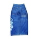 thumbnail image 1 of Pantalones vaqueros unisex estilo hip-hop gótico urbano de talle alto y corte holgado con diseños rasgados y bordados for hombre y mujer, 1 of 4