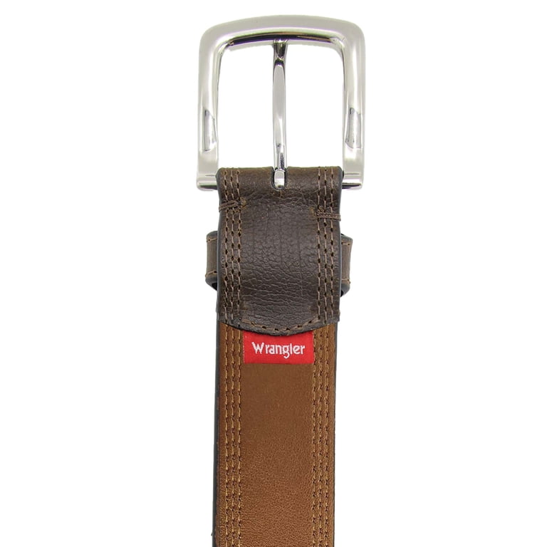 Wrangler Bison Leather Belt, River Tan photo 6