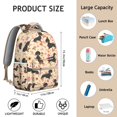 thumbnail image 6 of Cute Small Backpack for School, Lightweight Travel Backpack with Canine and Paw Designs, Ideal for Dog Lover Gifts and Puppy Fans, 6 of 6