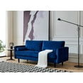 thumbnail image 2 of Mid-Century Modern Velvet fabric Bench,Sectional Couch Sofa, 75.6"W Red, 2 of 5