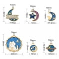 thumbnail image 2 of U8MO 30x Enamel Blue Moon Star Sky Charms Pendants for DIY Jewelry Making Crafting, 2 of 6