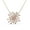 Rose Gold, variant on Aurora Sterling Silver Pendant Necklace, 18K White Gold Plated Cubic Zirconia Pendant | Gift for Women