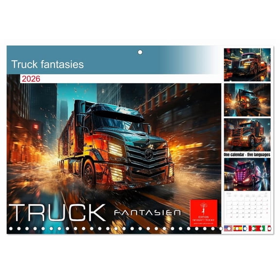 Truck fantasies (Monthly Wall Calendar 2026 11.7 x 16.5 (open)), CALVENDO 14 Month Calendar