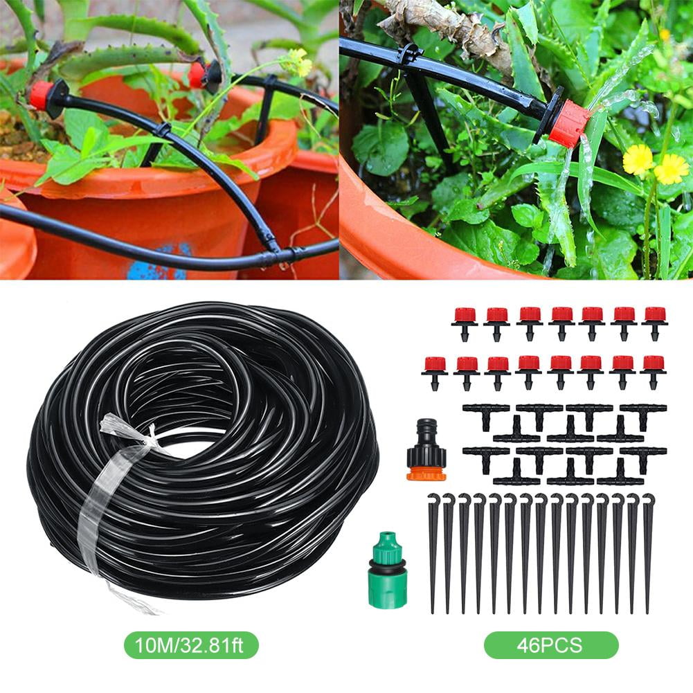 Micro Drip Irrigation System Auto Timer Plant Self Watering Garden Hose DIY Tool 