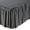 Dark Grey, variant on Ruffled Bed Skirt, Lightweight Dust Ruffle Bed Skirts with Platform, Multiple Sizes Soft Bed Skirt for Bedroom,Hotel (Malachite Green, Full（54x75 in） 14")