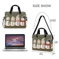 thumbnail image 3 of FORMRS 16" Laptop Bag Carrying Sleeve Case with Handle Travel Shoulder Briefcase, Cute Snowmen, 3 of 8