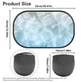 thumbnail image 7 of Yuyamidu Blue Water Car Window Shades 2 Pack Summer Car Side Window Sun Shade for Kids Women Auto Interior Accessories Decor Sun Glare and UV Rays Protection, 7 of 7