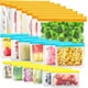 thumbnail image 1 of 20 bolsas reutilizables para almacenamiento, sin BPA, para congelador, para sándwich, de silicona, a prueba de fugas, para viajes., 1 of 5