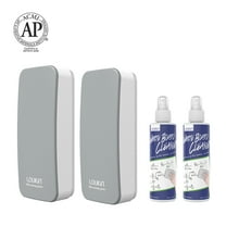 LOUKIN 2 Pack Magnetic Dry Erase Eraser, Whiteboard Eraser, Glass Board Eraser(Gray)