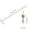 D, variant on Interactive Cat Teaser Wand with Wooden Handle, Retractable Elastic Rope, Linen Fish Feather & Bell, Durable Safe Cat Toy for Kittens & Cats