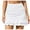 A-White30, variant on Women's Ruched Swimwear Bottoms Ruffle Trim High Waist Tummy Control Built In Brief Skirt Beach Swimwear Skort