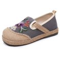 thumbnail image 2 of Zapatos planos de algodón con bordado a mano a juego de colores para mujer Wmkox8yii FOPL1153, 2 of 4