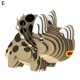 thumbnail image 2 of Gwong Juguete 1 Set 3D Puzzle Educational Cerebro Teaser DIY Dibujos animados Animal Dinosaurios Aprendizaje Jigsaw Game Juguete para niños Gwong 30013174, 2 of 6