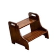 thumbnail image 1 of simhoa Wood Step Stool Furniture Portable Two Step Stool for Adults Kitchen Nursery Brown, 1 of 8