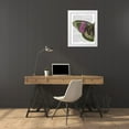 thumbnail image 3 of Fab Funky 20x24 White Modern Wood Framed Museum Art Print Titled - Butterfly in Green and Pink a, 3 of 4