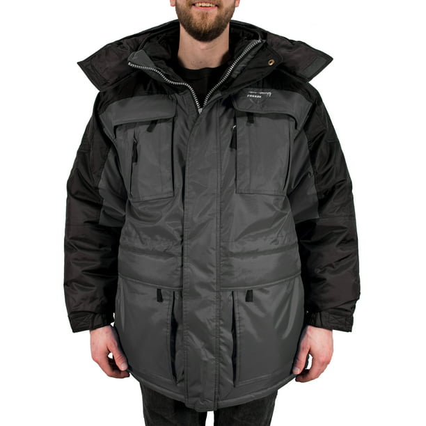 Freeze Defense Warm Men's 3in1 Winter Coat Parka & Vest (4XL, Gray) Walmart.com