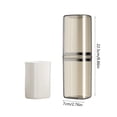 thumbnail image 4 of Juego de vasos de cepillo de dientes de viaje | Caja de almacenamiento portátil 3 en 1 para cepillo de dientes, exprimidor de pasta de dientes, vaso de enjuague bucal | Plástico ABS a prueba de, 4 of 7