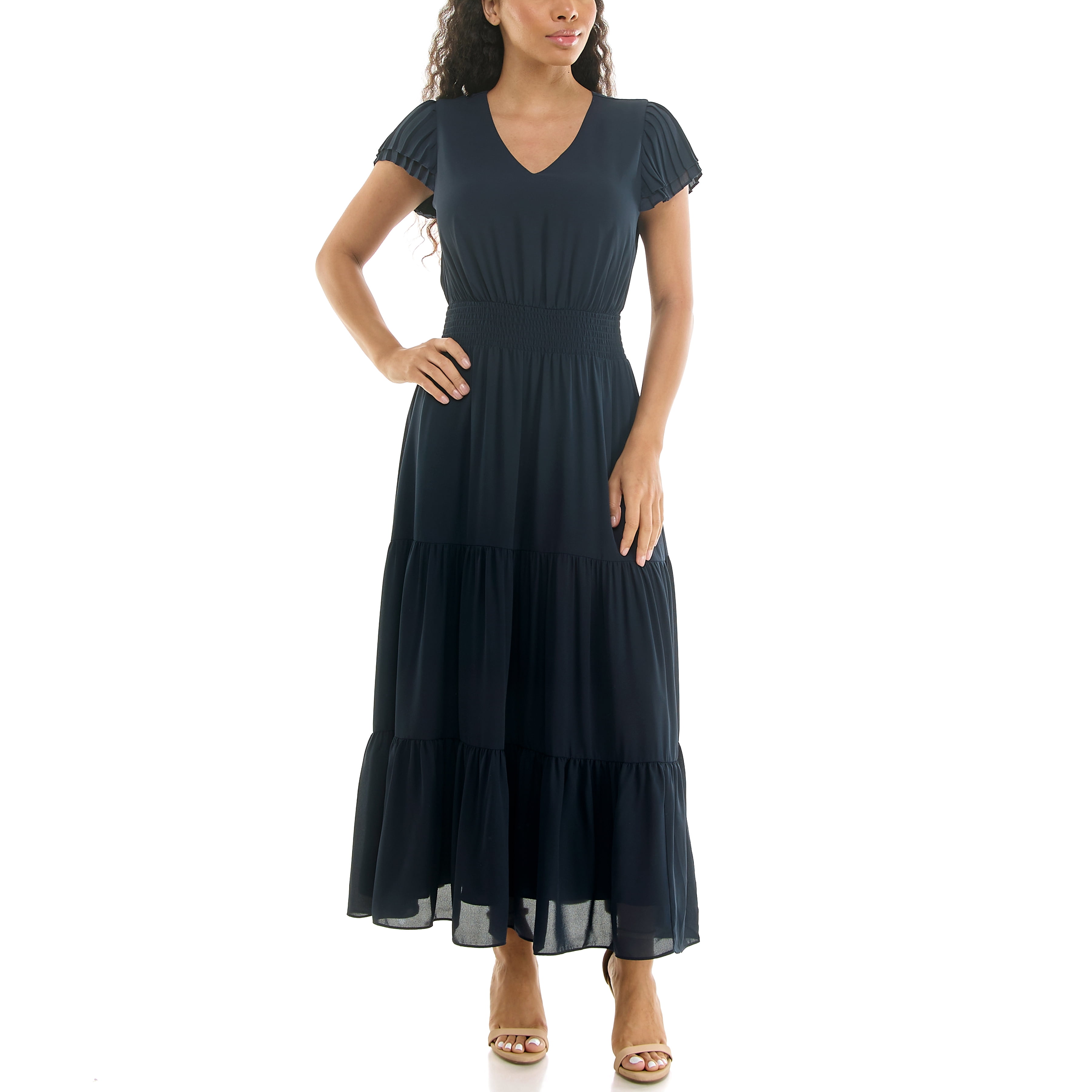 Nanette Lepore Women's Flutter Sleeve Midi Dress, Sizes XS-XXXL