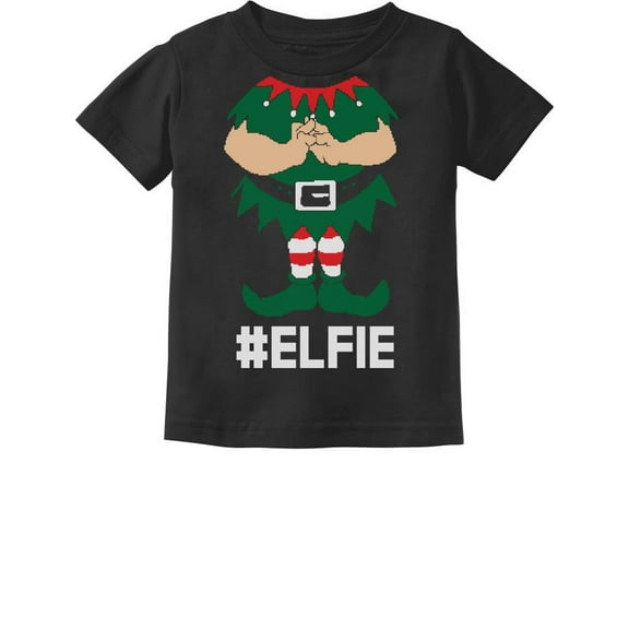 Tstars Boys Unisex Christmas Shirts Gift Elf Suit Elfie Toddler Kids T Shirt