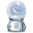 thumbnail image 3 of The Bradford Exchange Sister I love You To The Moon and Back Musical Glitter Snow Globe Limited Edition With Crystals and Loving Inscription Plays the Melody Always In My Heart 5.75"-Inches, 3 of 3