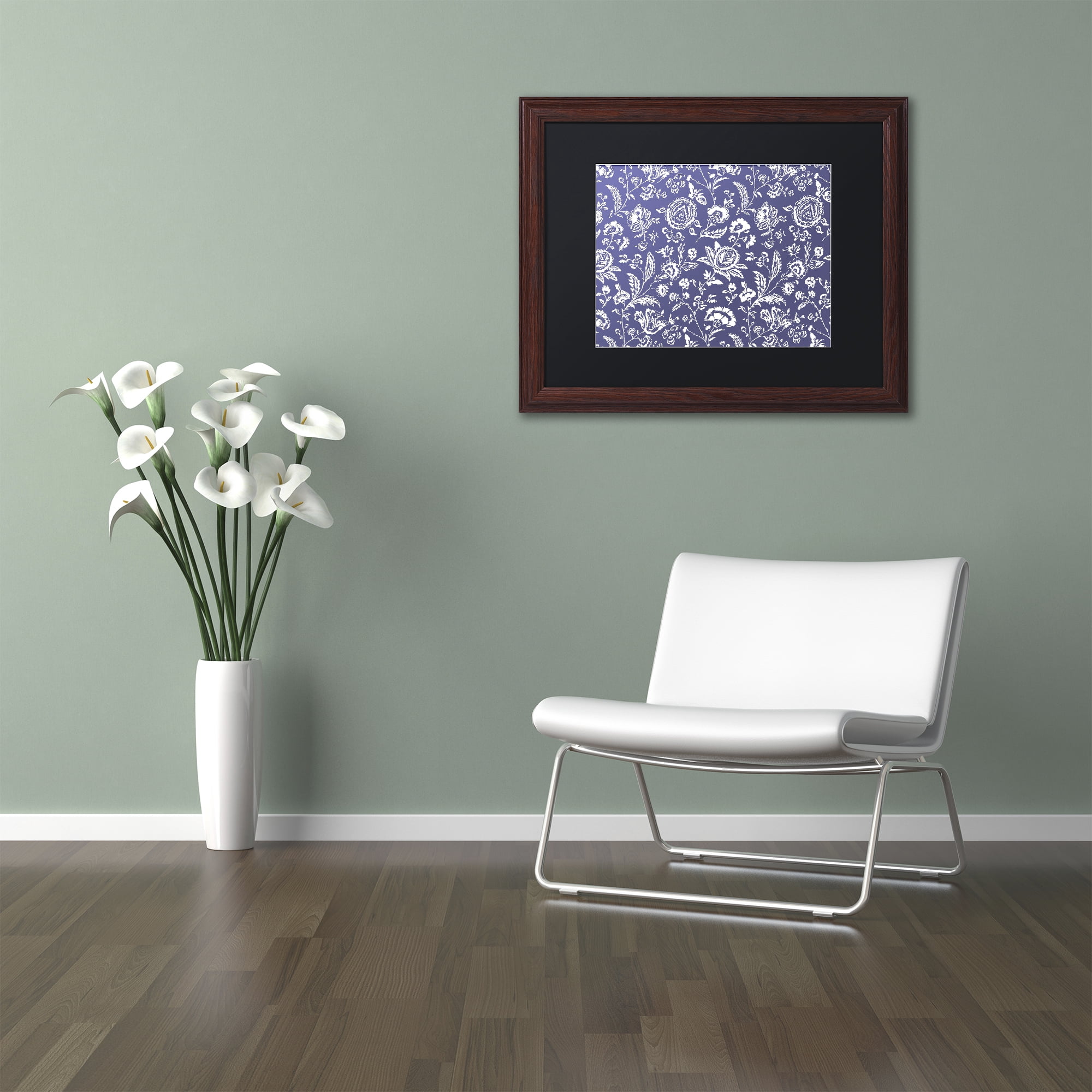 Trademark Fine Art 'Toile Fabrics X' Matted Framed Art by Color Bakery