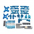 thumbnail image 2 of Front Rear Swing Arms RC Crawler Upgrade Steering Cups Modified Maintenance Part Kit Replacement for WLtoys 144001 144402 144010 Blue, 2 of 8