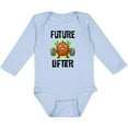thumbnail image 3 of Inktastic Weightlifting Funny Future Lifter Boys or Girls Long Sleeve Baby Bodysuit, 3 of 5